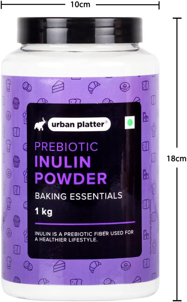Inulin Powder 1Kg [Fructo Oligo Saccharides Prebiotic &amp Rich in Fiber FOS]