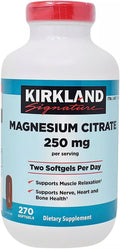 Kirkland Signature Magnesium Citrate 250mg Softgels (270 Count)