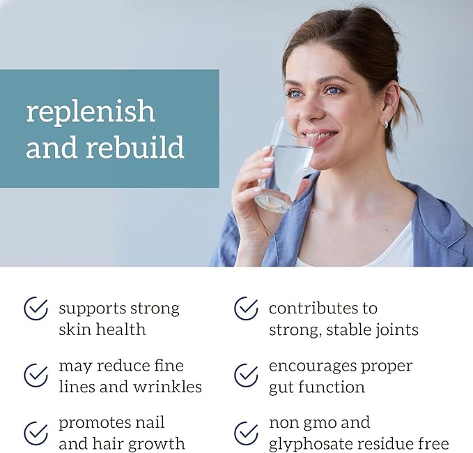 Organifi Collagen Powder - Fuller Hair Stronger Nails and Radiant Skin - Replenish and Rebuild Your Body - Gluten-Free Dairy-Free and Soy-Free Hydrolyzed Multi Collagen Peptides 30 Servings