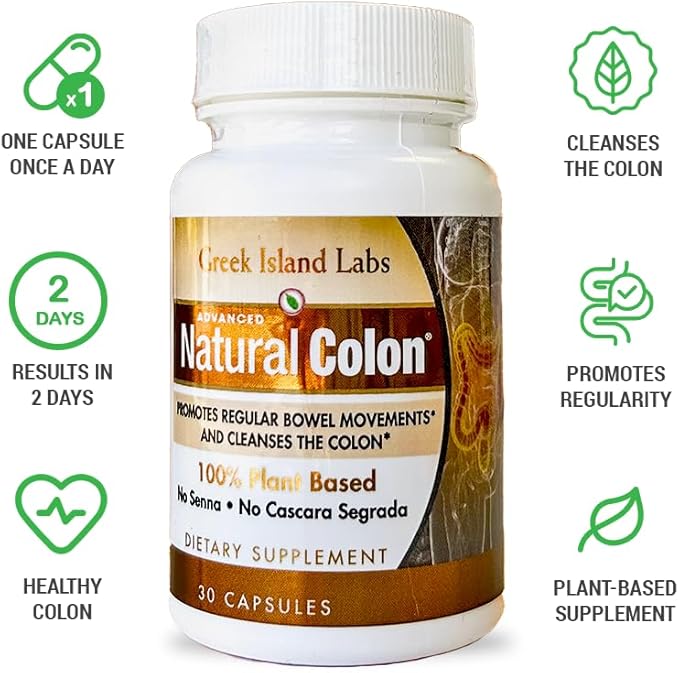 Natural Colon Cleanse Supplements – 30-Day Supply – Gentle Digestive Detox – Helps Reduce Gas Bloating &amp Constipation – Supports Healthy Gut Function