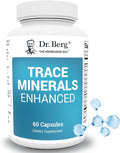 Dr. Berg Trace Minerals Enhanced Complex - Complete with 70+ Minerals Including 10 mg of Zinc - Dietary Supplement - 60 Capsules