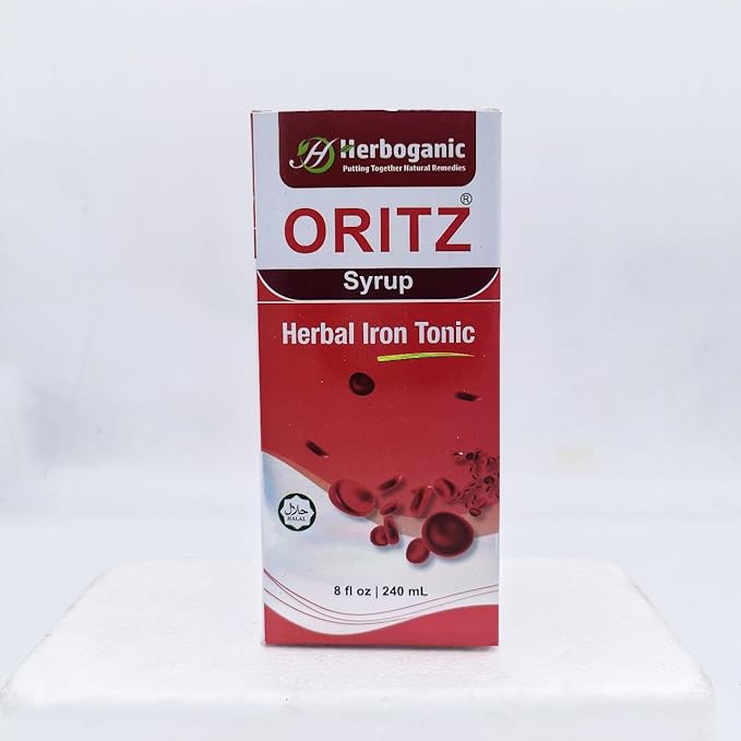 HERBOGANIC Oritz Herbal Iron Syrup for Overall Health and Wellness