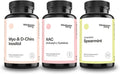 Myo &amp D-Chiro Inositol NAC + Spearmint Capsules Bundle Supplement | Complete Hormonal &amp Metabolic Bundle Support | Organic Spearmint &amp Inositol 30 Servings | N-Acetylcysteine 120 Servings