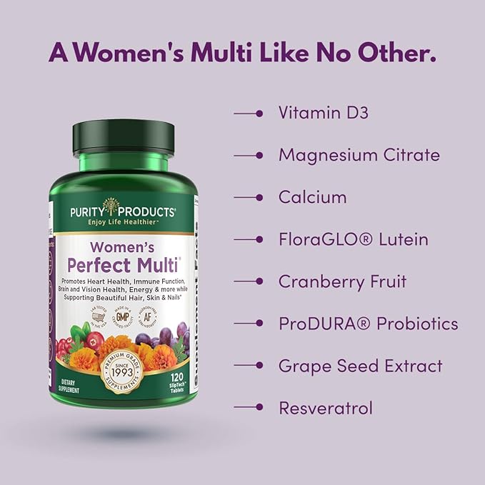 Purity Products Bundle - MyBiotin ProClinical + Women's Perfect Multi MyBiotin ProClinical (Biotin MB40X Matrix Astaxanthin) - Women's Multivitamin (Supports Urinary Tract Health + Lots More)