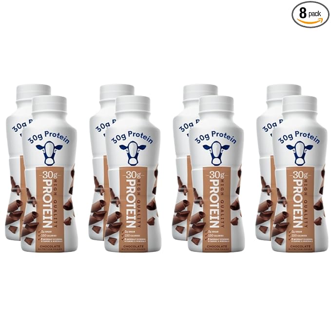 Nutrition-Plan Protein Shake – 30g Protein Milk Chocolate Flavor Ready-to-Drink Protein Shakes for Muscle Recovery &amp Energy 11.5 fl oz (8 Pack)