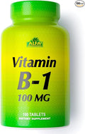 ALFA VITAMINS Vitamin B-1 100 Mg 100 Tablets. Thiamine