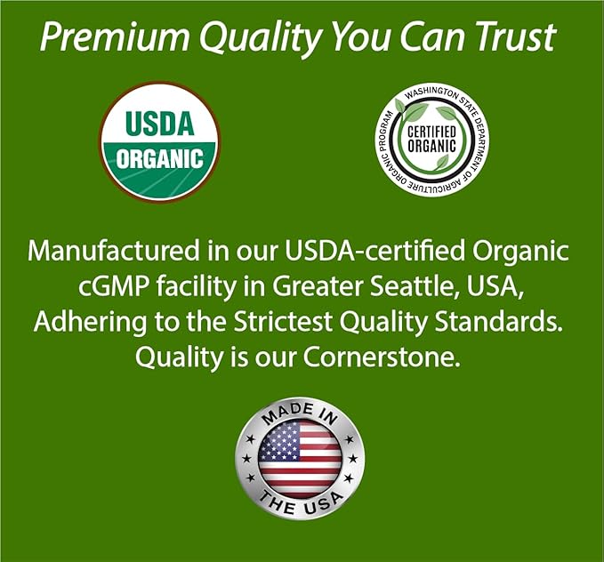USDA Organic Blood Sugar Blend | Supports Healthy Metabolism* | with Bitter Melon Moringa Aloe Vera Nopal Papaya Extracts &amp More | 30-Day Supply | Vegan &amp Non-GMO | USA-Made