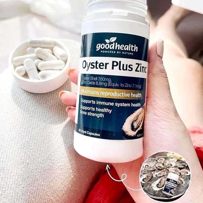 Goodhealth Oyster Plus – 60 Capsules – Marine Nutrient Supplement with Zinc and Taurine for Health and Vitality – Supports Immune and Reproductive Healt