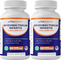 Vitamatic Bifidobacterium Infantis - 5 Billion per DR Capsule - 60 Count - Digestive Support - Made with Prebiotic Inulin Fiber - 2 Pack