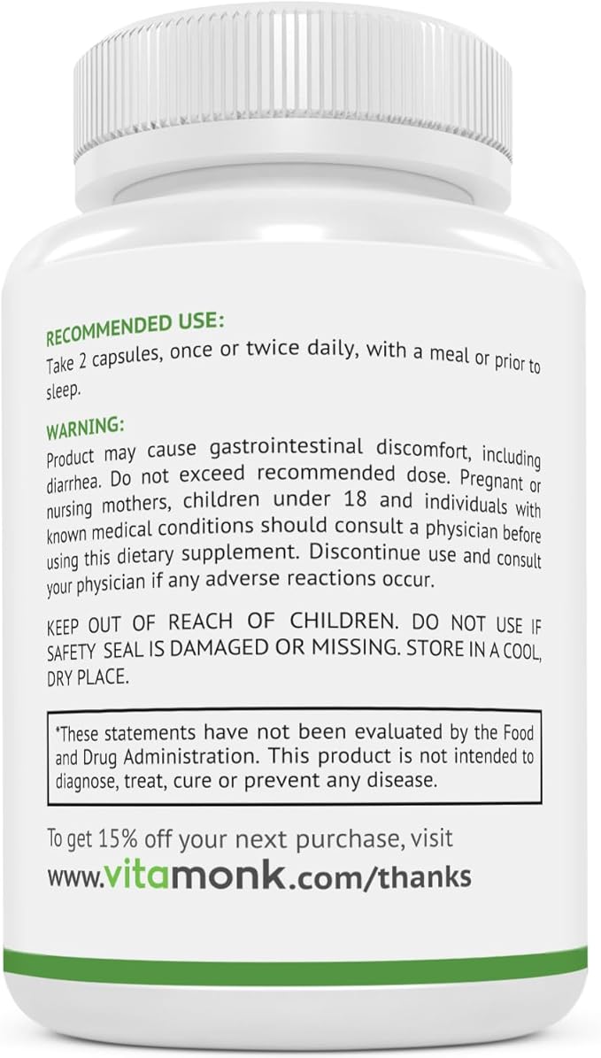 Sleep &amp Relaxation Bundle: VitaMonk Melatonin-Free Sleep Aid + Quad Magnesium Blend