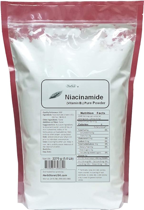Niacinamide Vitamin B3 Pure Powder Energy (227 Grams (8.0 oz))