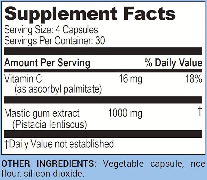 Life Enhancement Bye-Lori | 1000 mg Mastic Gum Extract | 30 Servings