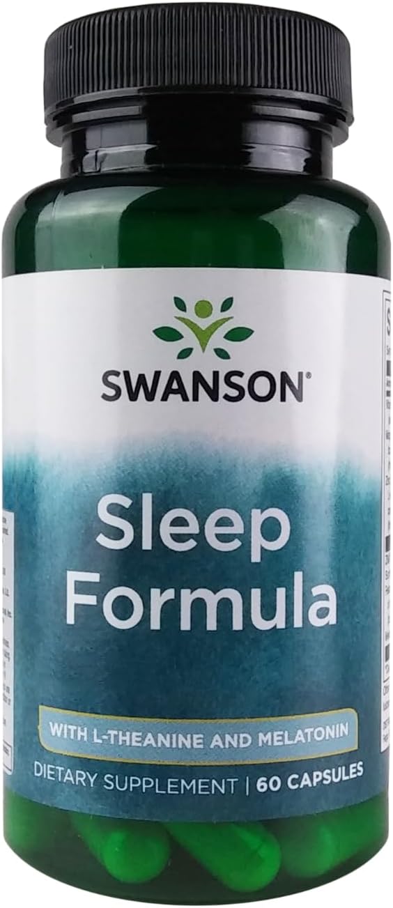 Swanson Sleep FRM W/L-THEANINE&ampMELATONIN 60C