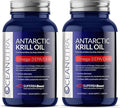 100% Pure Krill Oil 1000MG 120-Day Supply Double Strength 56% Phospholipids Astaxanthin Sustainable Antarctic SuperbaBoost Omega 3 EPA DHA Heart Brain Skin Care Third-Party Tested No Fish Oil