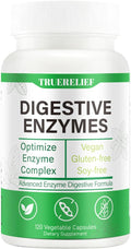 Digestive Enzyme Supplement containing Enzyme Blend - Supports Digestion of proteins carbohydrates fats and Dairy Products Brings Digestive Comfort - 60 Vegetarian Capsules (A Bottle of)