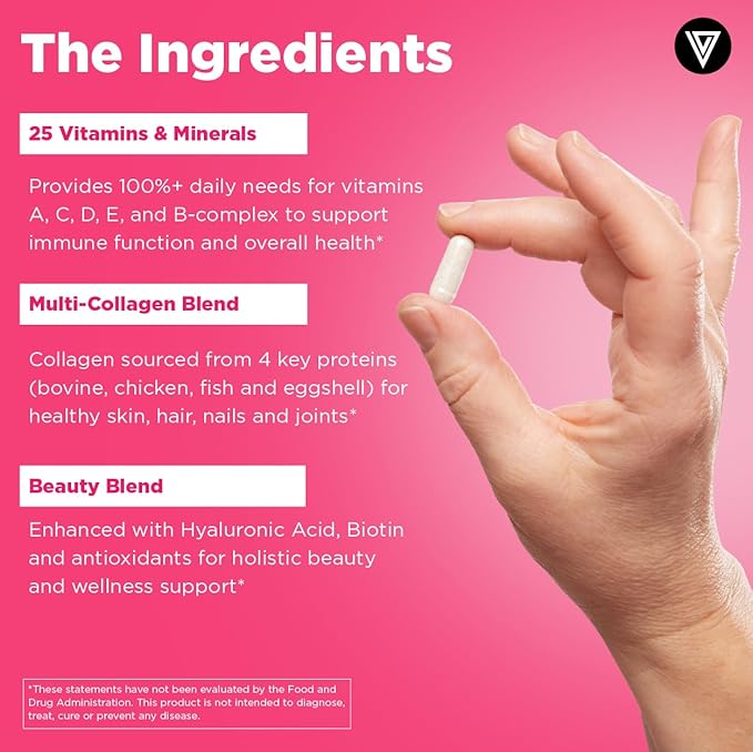 Vital Vitamins Multi Collagen Complex Plus + Women's Multivitamin Complex