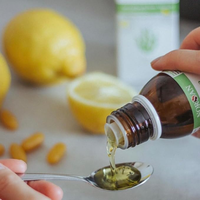 NORSAN Omega-3 Vegan - Liquid Algae Oil - High-Dose 2000mg Omega-3 per Serving | Supports Heart Brain &amp Eye Health* | Non-GMO Sustainable &amp Vegan-Friendly | 3.4 fl oz Bottle (100ml)