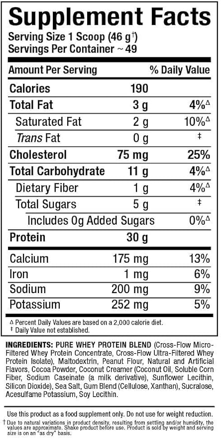 ALLMAX Classic ALLWHEY Chocolate Peanut Butter - 5 lb - 30 Grams of Protein Per Scoop - Gluten Free - Approx. 49 Servings