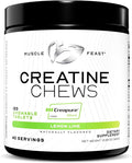 Muscle Feast Creatine Monohydrate Chewables - Vegan &amp Gluten-Free Creapure Creatine Chews for Men &amp Women - Delicious Citrus-Flavored Creatine Tablets for Muscle Building - Lemon Lime 120 Tab