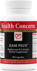 Health Concerns Ease Plus – Mood Balance Stress Support Liver &amp Digestive Harmony – Bupleurum &amp Calcium Herbal Supplement – Chinese Traditional Supplements – 90 Capsules