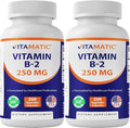 Vitamatic Vitamin B2 (Riboflavin) 250 mg - 200 Capsules - 2 Pack