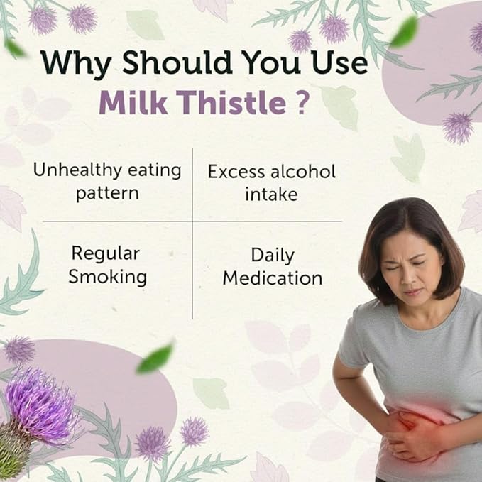 Milk Thistle Supplement with 800 Mg of Silymarin 60 Capsules