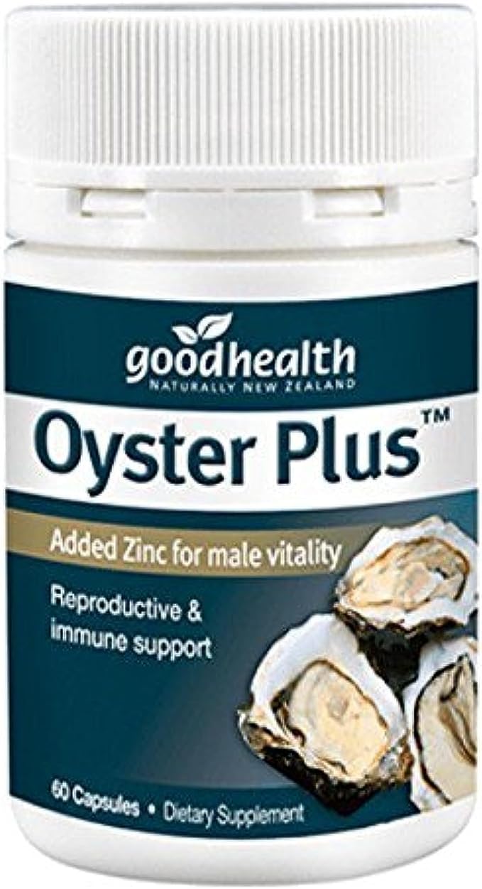 Goodhealth Zinc Plus Oyster Extract – 60 Capsules – Natural Marine-Sourced Zinc Supplement – Imported from New Zealand