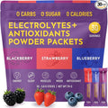 Keto Vitals Antioxidant Electrolytes Powder Packets No Sugar | Keto Friendly Electrolytes Travel Packets | Variety Stickpacks | Energy Drink Mix | Zero Calorie | Zero Carb (Berry Assorted 30)
