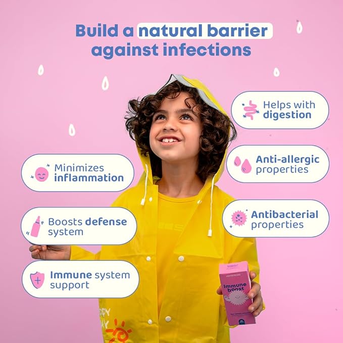 JoySpring Zinc with Vitamin C Liquid Supplement Immune Support for Kids 1 fl oz