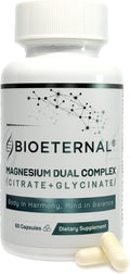 Magnesium Dual Complex Citrate + Glycinate Formula 60 Capsule 600 MG