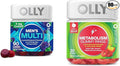 OLLY Men's Multivitamin Gummy Overall Health and Immune Support &amp Metabolism Gummy Rings Apple Cider Vinegar Vitamin B12 Chromium