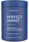 BodyHealth PerfectAmino (600 ct) Easy to Swallow Tablets Essential Amino Acids Supplement with BCAAs Vegan Protein for Pre/Post Workout &amp Muscle Recovery with Lysine Tryptophan Leucine Methio