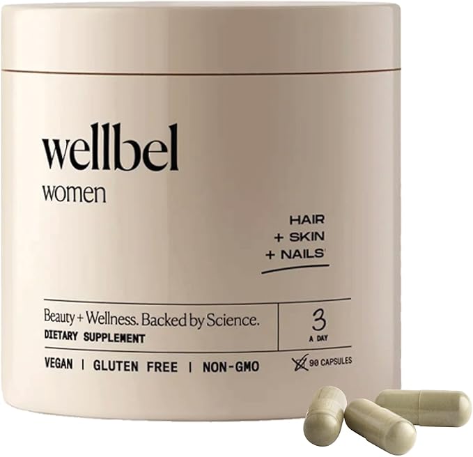 WELLBEL Mix Pack Mens and Women Clean Supplement for Hair Skin and Nails Vegan Gluten Free and Non GMO