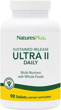 NaturesPlus Ultra II Daily - 90 Tablets - Multivitamin with Whole Foods for Overall Well-Being - Supports Energy &amp Immune Health - Sustained Release - 90 Servings