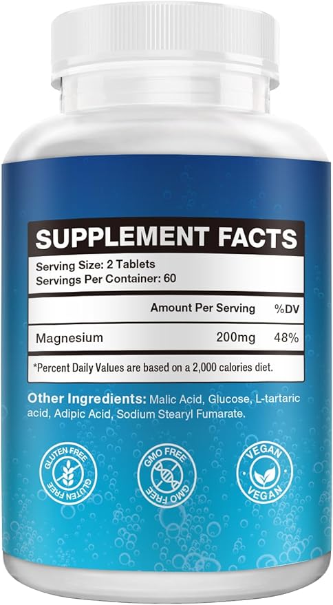 Hydrogen Tablets for Drinking Water with Magnesium | Highest Concentration H2 A031