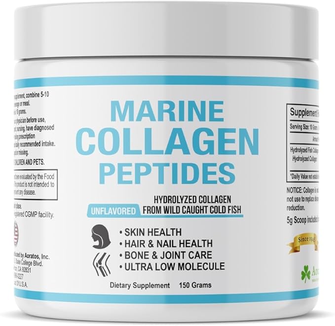 Aoratos Marine Collagen Peptides 150 Grams Unflavored