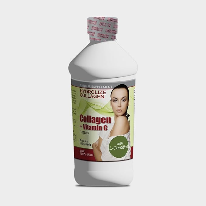 16oz Collagen Hydrolyzed Liquid + Vitamin C Anti-Aging L-Carnitine Colageno (3)