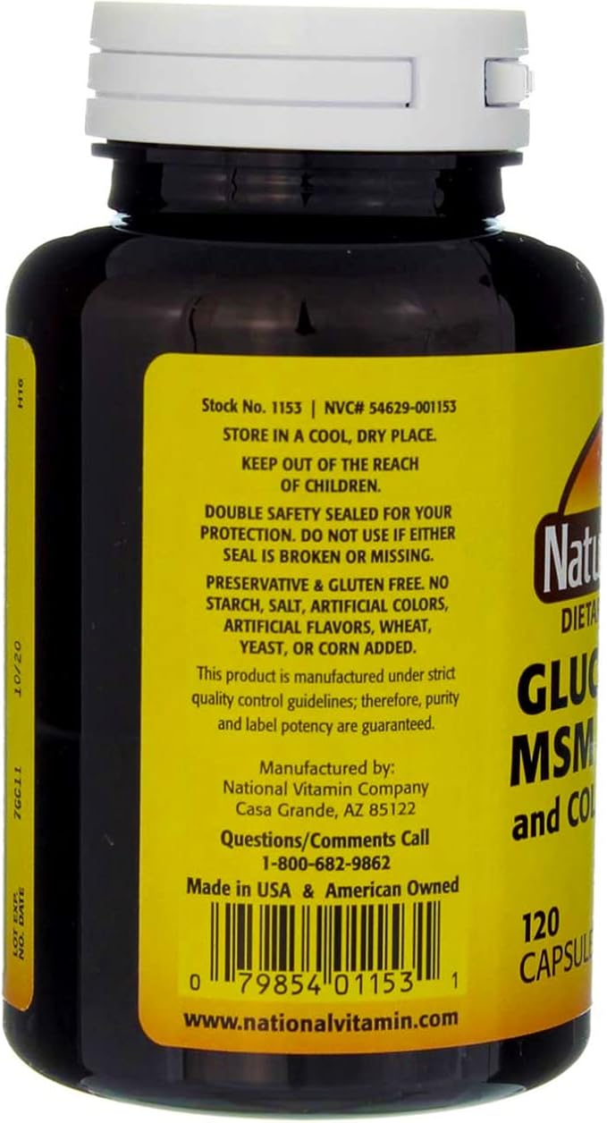 Nature's Blend Glucosamine/MSM Complex Capsules - 120 ct Pack of 6