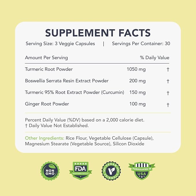 KaraMD Comfort Guard X24 | Joint &amp Movement Support Supplement | Turmeric Curcumin Boswellia &amp Ginger | Ease Muscle Discomfort &amp Joint Stiffness | Non-GMO Gluten Free &amp Vegan Friendl