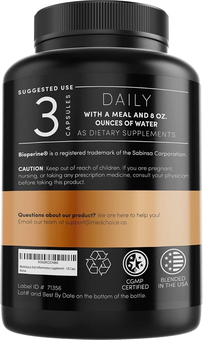 MEDCHOICE Turmeric &amp Ginger (240ct) and Sleep Melatonin (180ct) Supplement Bundle - Wellness Duo for Joint Digestion Sleep &amp Immune Support - Vegan Non-GMO Gluten-Free