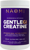 NAOMI Gentle GI Creatine with OPTIBIOME® Gut-Friendly Creatine Monohydrate for Muscle Strength Recovery &amp Mental Focus Non-GMO Clean Daily Creatine Supplement for Men &amp Women