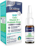 Biostime Baby Vitamin D &amp Colic Probiotic Drops for Newborns to 3 Years Old | 100% Daily Values Vitamin D for Bone &amp Immune Support – Eases Colic &amp Digestion| 32 Serving