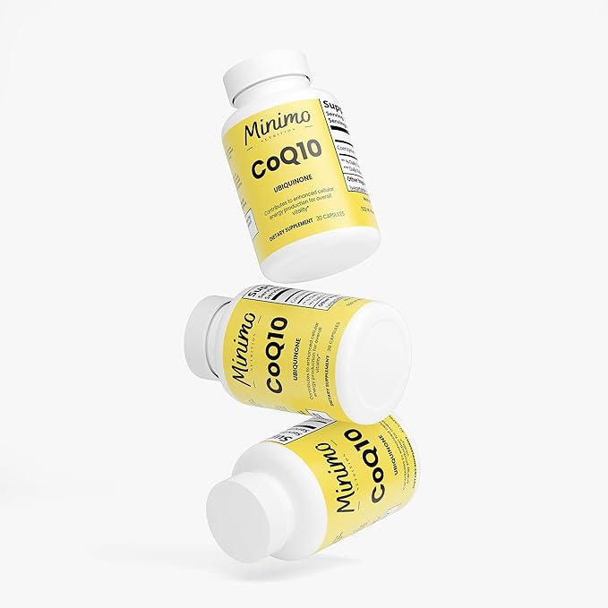 CoQ10 Ubiquinone 200mg 3rd Party Tested Optimally Absorbed Ubiquinone Vegan Gluten Free Dietary Supplement Support for Heart Health &amp Brain Function 30 Capsules