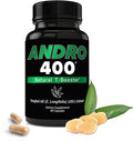Andro400 Natural T Booster Supplements for Men – Traditional Tongkat Ali (Eurycoma Longifolia) 100:1 Extract – Herbal Formula for Energy Stamina &amp Metabolic Support – 1 Pack 60 Capsules