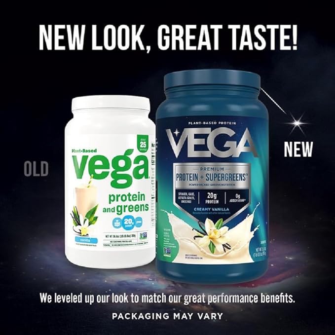 Vega Protein &amp Greens Bundle Chocolate + Vanilla (25 Servings Each) - Plant Based Protein Powder Keto-Friendly Gluten Free Non Dairy Vegan Non Soy Non GMO Lactose Free