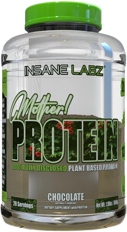 Insane Labz Mother Protein100% Fully Disclosed Plant Based Protein (28 Servings Chocolate)