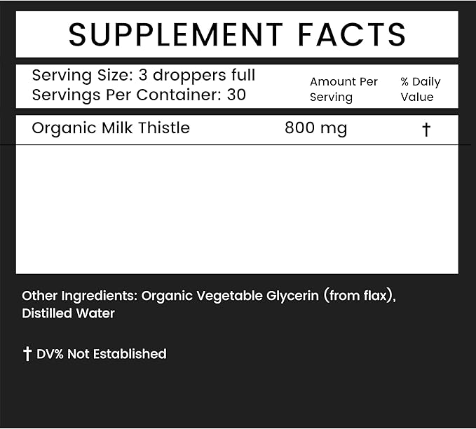 Khroma Herbal Products Organic Milk Thistle - 2 oz Liquid - 30 Servings