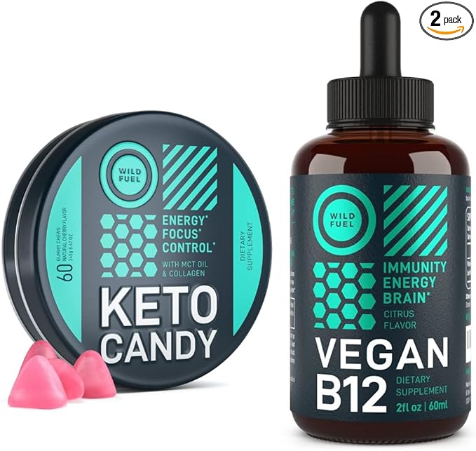 WILD FUEL Keto Gummies and Vegan B12 Energy Bundle