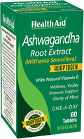 HealthAid Ashwagandha 350 mg (15:1 Root Extract) – Standardized Vegan Adaptogen Supplement for Stress Response Focus Energy &amp Restful Sleep | Once-Daily Tablet