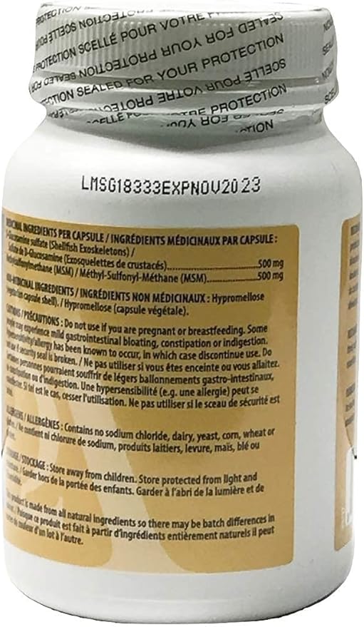 Omega Alpha MSM &amp D-Glucosamine Sulphate-90 Veg Capsules